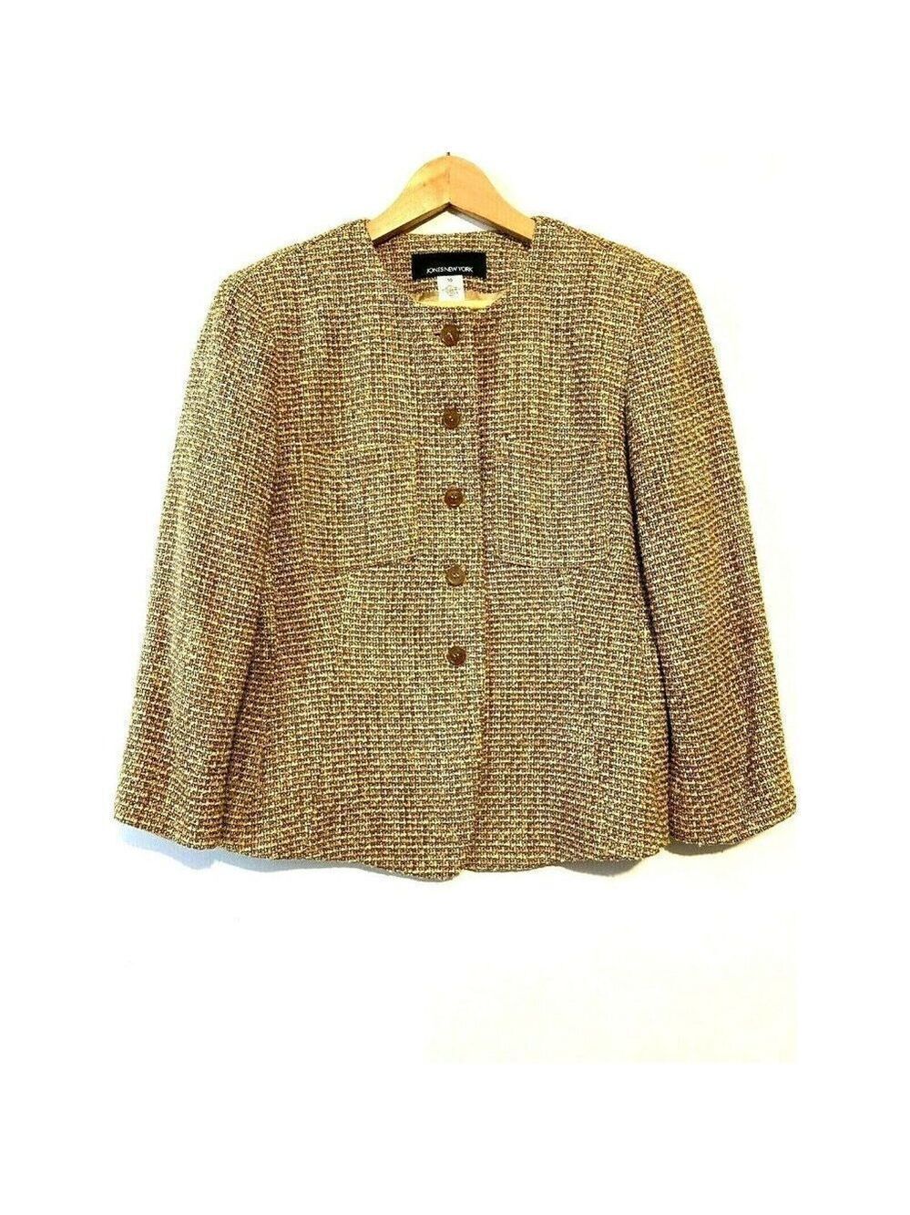 Jones New York Women's Mustard Color Blazer Size 10